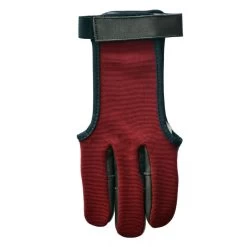 Shooting Glove Burgundy Acer Cotton & Leather