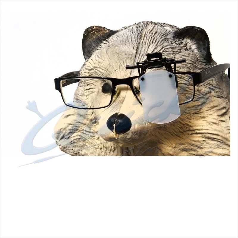 Gehmann Clip-On Opaque White Square Eye Shield : GV56 1 Gehmann Clip-On Opaque White Square Eye Shield : GV56