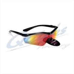 Rayzor Sports Sunglasses Vyzor Model R1612BKPL Black Frames Orange Lens : RC15or