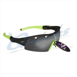 Rayzor Sports Sunglasses Ventz Model R1220BKSM-LI Black Frames Smoke Lens : RC22bkgr