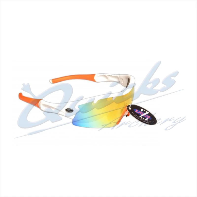 Rayzor Sports Sunglasses Ventz Model RI220WTOR White Frames Orange Lens : RC22wtor 1 Rayzor Sports Sunglasses Ventz Model RI220WTOR White Frames Orange Lens : RC22wtor