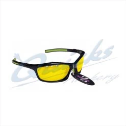Rayzor Sports Sunglasses Finz Model RI401BKYE Black Frames Yellow Lens : RC05ye