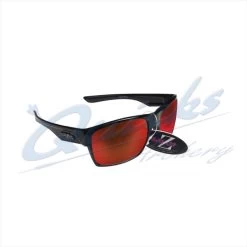 Rayzor Sports Sunglasses Wayvz Model RI424BKRE Black Frames Red Lens : RC10bk