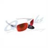 Rayzor Sports Sunglasses Wayvz Model RI424WTRE White Frames Red Lens : RC10wh