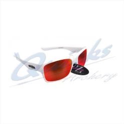 Rayzor Sports Sunglasses Wayvz Model RI424WTRE White Frames Red Lens : RC10wh